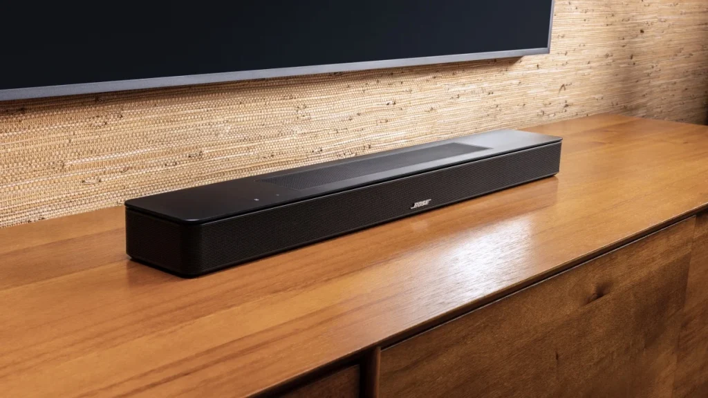image showing a soundbar on a table